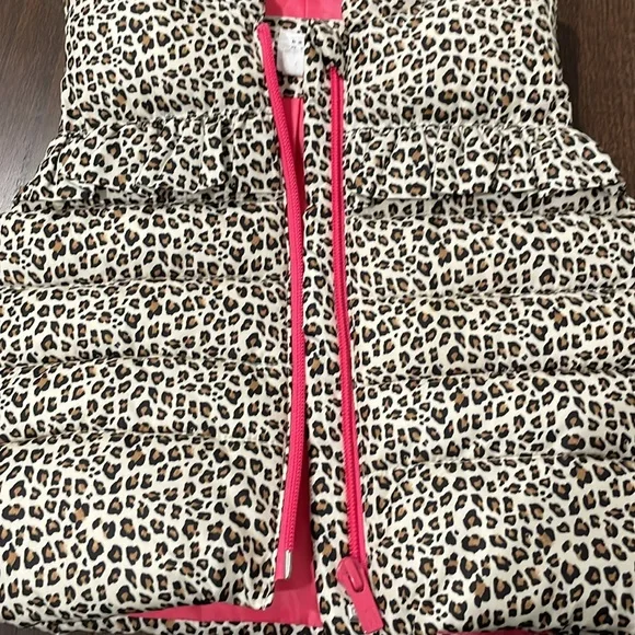 Baby Gap Toddler Leopard Puffler Vest - Picture 2 of 7